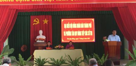 HĐND thành phố và phường Tân Quy Đông tiếp xúc cử tri sau kỳ họp lần thứ 6, nhiệm kỳ 2021 - 2026 HĐND thành phố và phường Tân Quy Đông tiếp xúc cử tri sau kỳ họp lần thứ 6, nhiệm kỳ 2021 - 2026