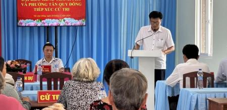 Đại biểu HĐND thành phố và phường Tân Quy Đông tiếp xúc cử tri trước kỳ họp thứ 9 Đại biểu HĐND thành phố và phường Tân Quy Đông tiếp xúc cử tri trước kỳ họp thứ 9