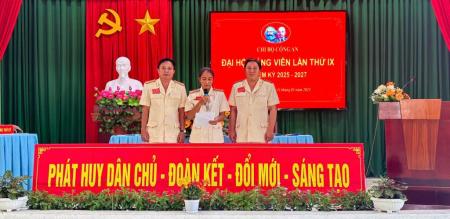 Chi bộ Công An phường Tân Quy Đông tổ chức đại hội chi bộ nhiệm kỳ 2025 - 2027 Chi bộ Công An phường Tân Quy Đông tổ chức đại hội chi bộ nhiệm kỳ 2025 - 2027